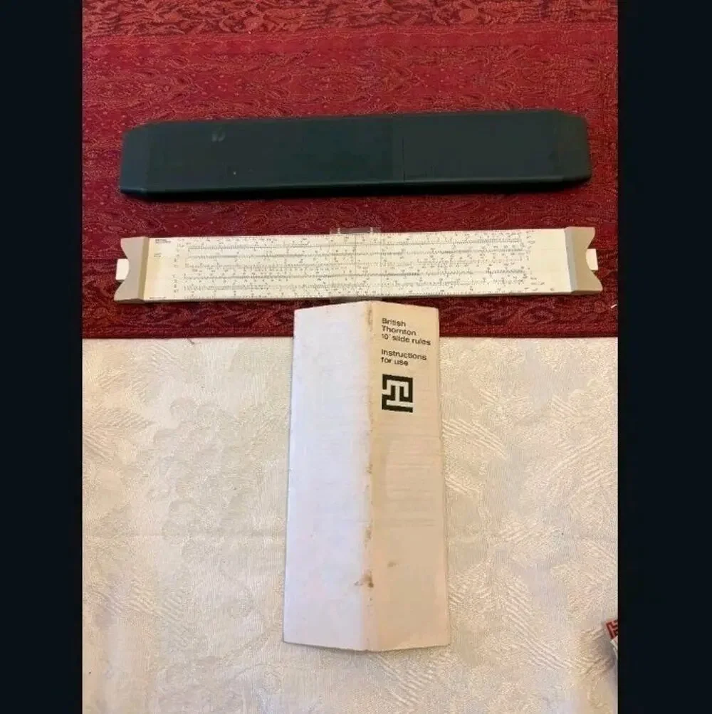 British Thornton Slide Rule Vintage From The 1960's Complete
